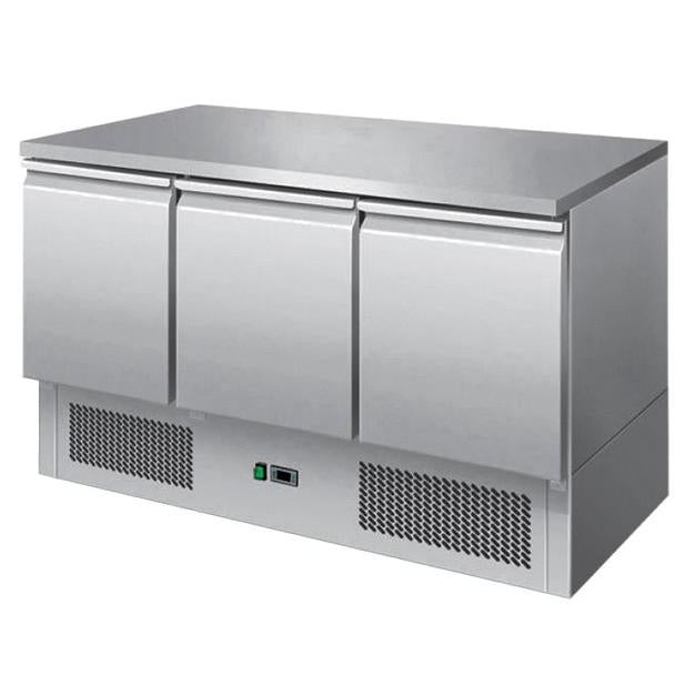 gel - o - mat - Kühltisch Gelo Line ESL 3851GR - 3 Türen, Saladettenbauform 136,5 cm - gel - o - mat - GastroDeals