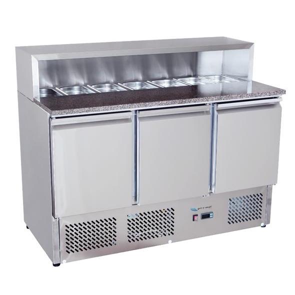 gel - o - mat - Kühltisch Gelo Line ESL 3854GR - 6 Schubladen, Salettenbauform 136,5 cm - gel - o - mat - GastroDeals