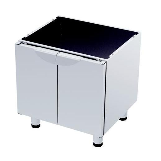 gel - o - mat - Neutraler Unterbau aus Edelstahl - GO Cook 600 - Serie, 600x600x610 mm, Flügeltüren - gel - o - mat - GastroDeals