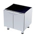 gel - o - mat - Neutraler Unterbau aus Edelstahl - GO Cook 600 - Serie, 600x600x610 mm, Flügeltüren - gel - o - mat - GastroDeals