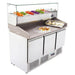 gel - o - mat - Pizza Kühltisch Gelo Line ESL 3852GR - 3 Türen, Granit - Arbeitsplatte, 136,5 cm - gel - o - mat - GastroDeals