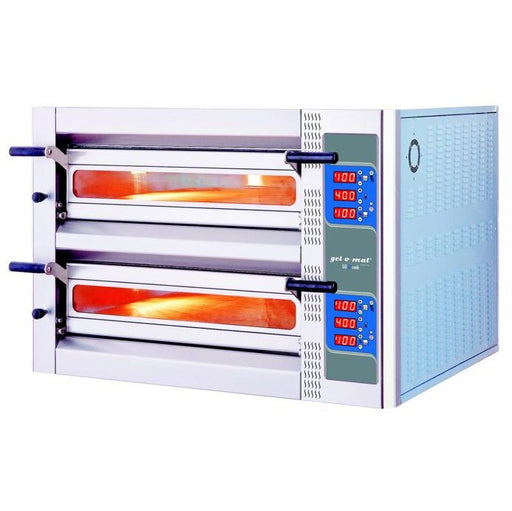 gel - o - mat - Pizza - Ofen GE6302D Digital - 2 Backkammern, 400 °C, Schamottsteine - gel - o - mat - GastroDeals