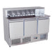 gel - o - mat - Pizza Saladette Gelo Line ESL 3854GR - 3 Türen, 136,5 cm, Granitplatte, 260 Liter - gel - o - mat - GastroDeals