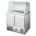 gel - o - mat - Saladette Gelo Line S900 - Rundglas, 90 cm, 2 Türen, Schneidbrett, 176 Liter - gel - o - mat - GastroDeals