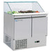gel - o - mat - Saldette Gelo Line Salad Flachglas - 2 Türen, 90 cm, Edelstahl, 176 Liter - gel - o - mat - GastroDeals