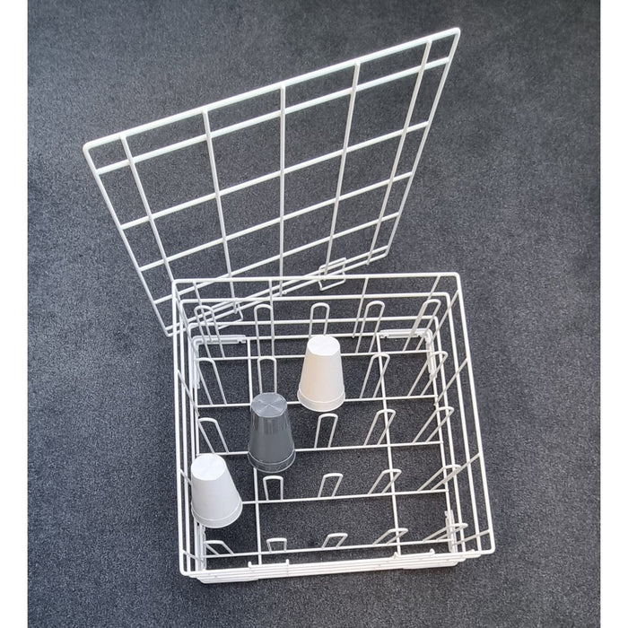 gel - o - mat - Spülkorb für Kunststoffbecher - 500x500 mm, Korrosionsbeständig, Ergonomische Griffe - gel - o - mat - GastroDeals
