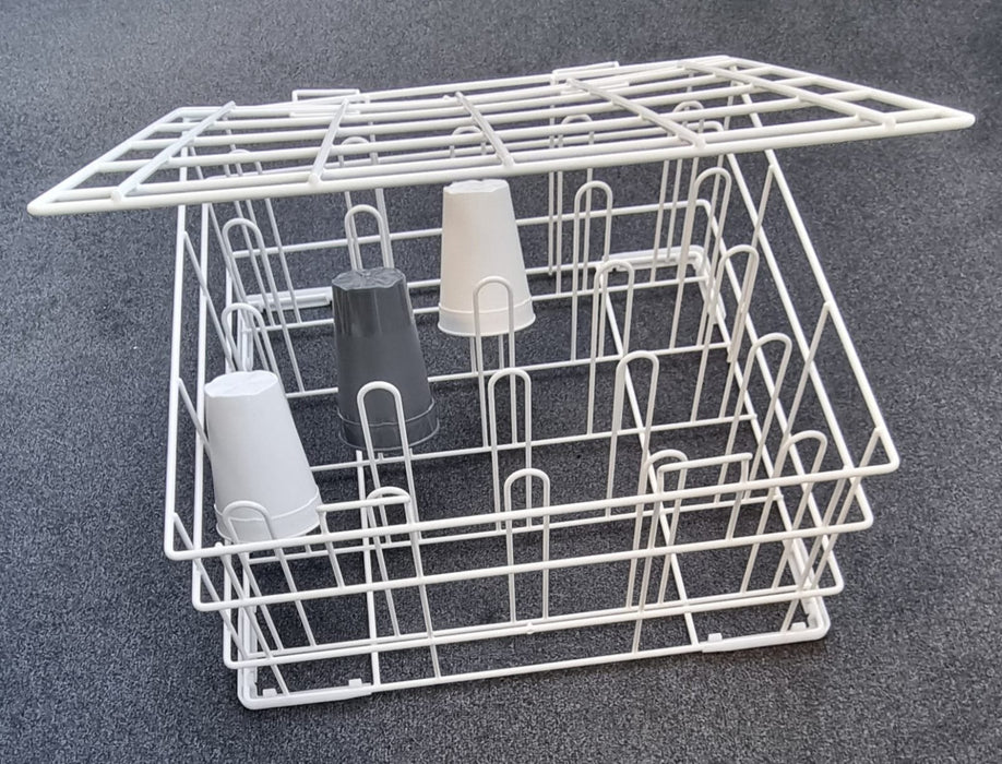 gel - o - mat - Spülkorb für Kunststoffbecher - 500x500 mm, Korrosionsbeständig, Ergonomische Griffe - gel - o - mat - GastroDeals