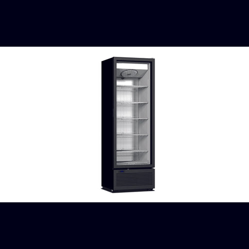 gel - o - mat - Tiefkühlvitrine CRFV 500 - Glastür, 420 Liter, 66,7 cm, Schwarz, LED - Beleuchtung - gel - o - mat - GastroDeals
