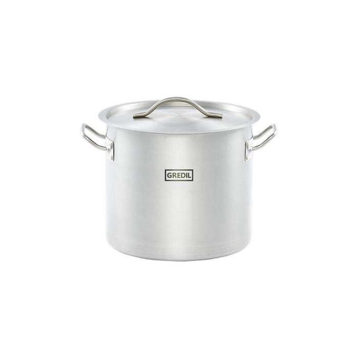 Gredil - Suppentopf hohe Form Serie ECO Ø 240 mm, Höhe 200 mm, 9 Liter, inkl. Deckel - GastroDeals