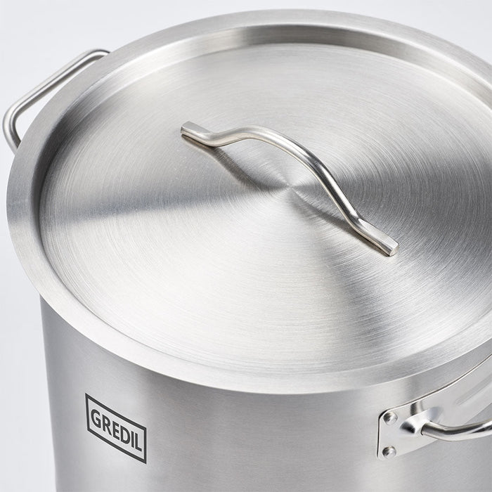 Gredil - Suppentopf hohe Form, Serie ECO Ø 400 mm, Höhe 400 mm, 50,3 Liter, inkl. Deckel - GastroDeals