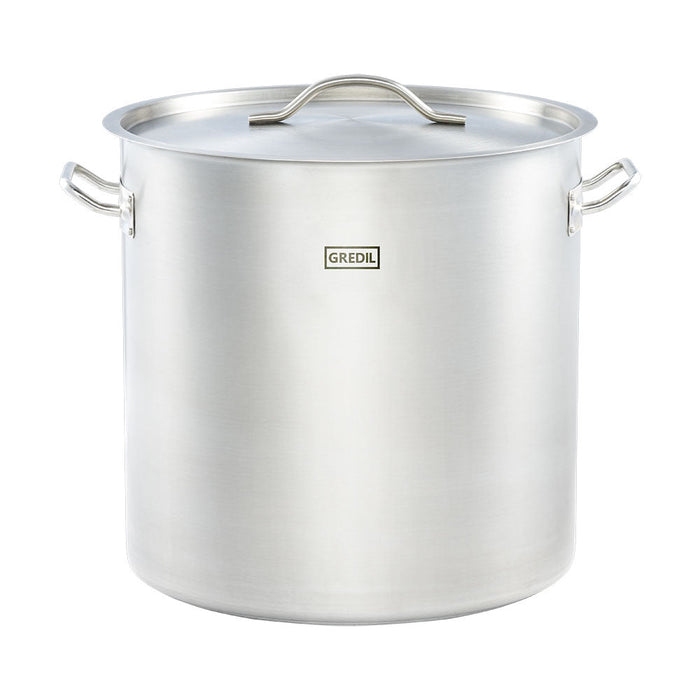 Gredil - Suppentopf hohe Form, Serie ECO Ø 400 mm, Höhe 400 mm, 50,3 Liter, inkl. Deckel - GastroDeals