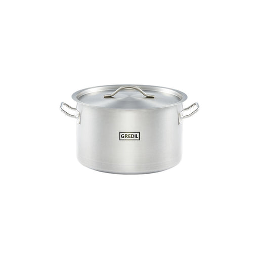 Gredil - Suppentopf mittelhohe Form, Serie ECO Ø 280 mm, Höhe 180 mm, 11,1 Liter, inkl. Deckel - GastroDeals