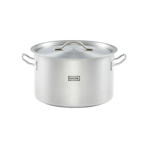 Gredil - Suppentopf mittelhohe Form, Serie ECO Ø 320 mm, Höhe 200 mm, 16,1 Liter, inkl. Deckel - GastroDeals