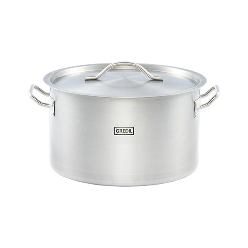 Gredil - Suppentopf mittelhohe Form, Serie ECO Ø 360 mm, Höhe 220 mm, 22,4 Liter, inkl. Deckel - GastroDeals