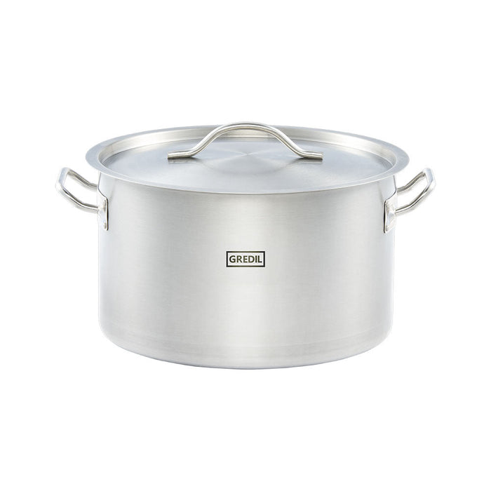 Gredil - Suppentopf mittelhohe Form, Serie ECO Ø 360 mm, Höhe 220 mm, 22,4 Liter, inkl. Deckel - GastroDeals