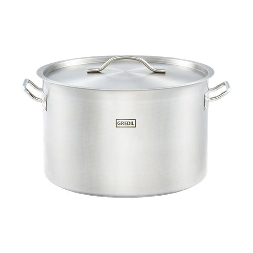 Gredil - Suppentopf mittelhohe Form, Serie ECO Ø 400 mm, Höhe 260 mm, 32,6 Liter, inkl. Deckel - GastroDeals