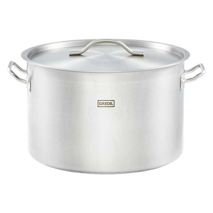 Gredil - Suppentopf mittelhohe Form, Serie ECO Ø 450 mm, Höhe 360 mm, 57,3 Liter, inkl. Deckel - GastroDeals