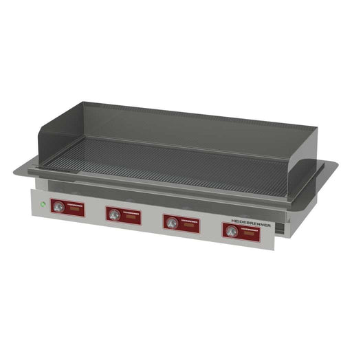 Heidebrenner - Heidebrenner Einbau Elektro Teppanyaki - Bratplatte HOKKAIDO 650 - 18 kW, Geriffelte Platte, 1430x650 mm - GastroDeals