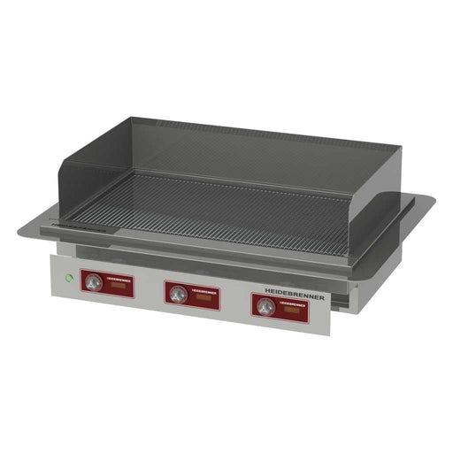 Heidebrenner - Heidebrenner Einbau Elektro Teppanyaki - Bratplatte "KYUSHU" - Geriffelte Platte, 996x550 mm, 13,5 kW - GastroDeals