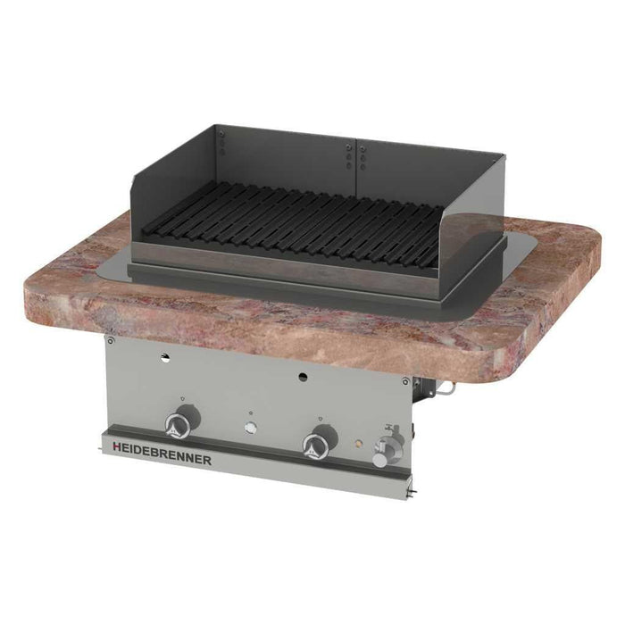 Heidebrenner - Heidebrenner Einbau Gas Rostbräter/Wassergrill DENTON (indoor) - GastroDeals