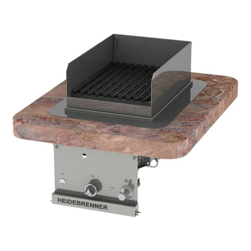 Heidebrenner - Heidebrenner Einbau Gas Rostbräter/Wassergrill PASADENA - Indoor, 7.0 kW, 406x500 mm - GastroDeals