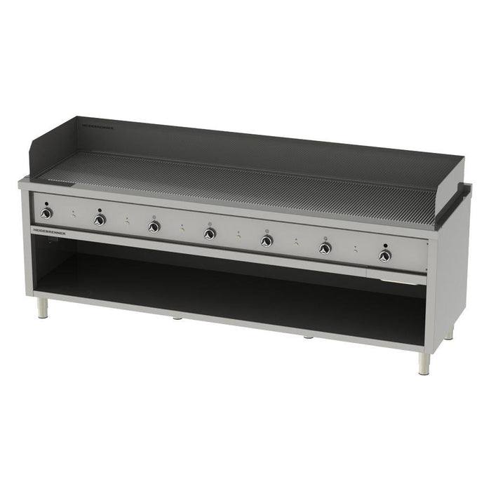 Heidebrenner - Heidebrenner Einbau - Gasbratplatte SHIKOKU - 650 - Geriffelte Platte, 2320x580 mm, 40,6 kW - GastroDeals