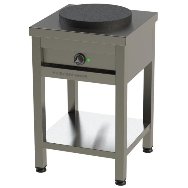 Heidebrenner - Heidebrenner Elektro Hockerkocher - 5 kW, Guss - Kochplatte Ø 400 mm, 5 - Takt - Schaltung - GastroDeals