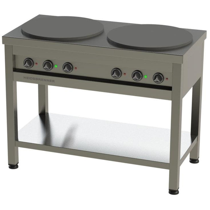 Heidebrenner - Heidebrenner Elektro Hockerkocher "500" - Guss - Kochplatte, Ø 500 mm, 12 kW, 5 - Takt - Schaltung - GastroDeals