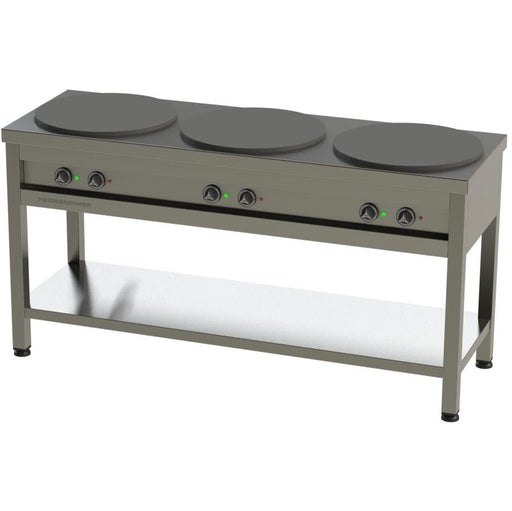Heidebrenner - Heidebrenner Elektro Hockerkocher "500" - Guss - Kochplatte Ø 500 mm, 18 kW, CNS 18/10 - GastroDeals