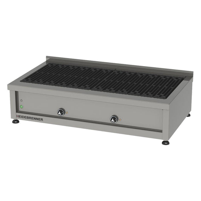 Heidebrenner - Heidebrenner Elektro Lavasteingrill BLESIR - 750 mm, 18 kW, Gusseiserne Grillroste, Höhenverstellbar - GastroDeals