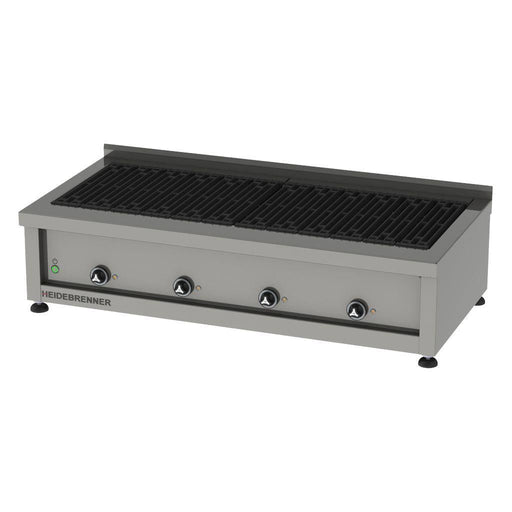 Heidebrenner - Heidebrenner Elektro Lavasteingrill ELBRUS - 18 kW, 650 mm, Gusseiserne Grillroste, Höhenverstellbare Füße - GastroDeals