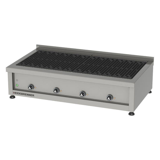 Heidebrenner - Heidebrenner Elektro Lavasteingrill "ELBRUS" - 18 kW, 750 mm, Gusseiserne Grillroste, Höhenverstellbare Füße - GastroDeals