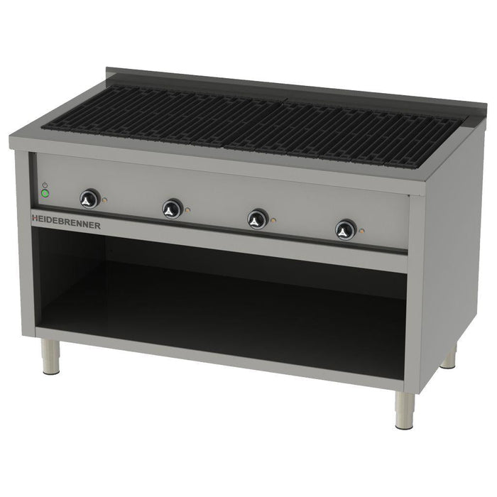 Heidebrenner - Heidebrenner Elektro Lavasteingrill ELBRUS - 18 kW, 750 mm, Gusseiserne Grillroste, Höhenverstellbare Füße - GastroDeals