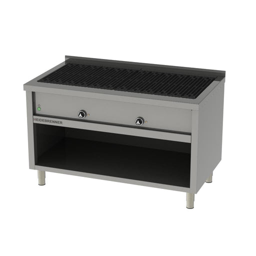 Heidebrenner - Heidebrenner Elektro Lavasteingrill ELBRUS - 750 mm, 18 kW, Gusseiserne Grillroste, Höhenverstellbare Füße - GastroDeals