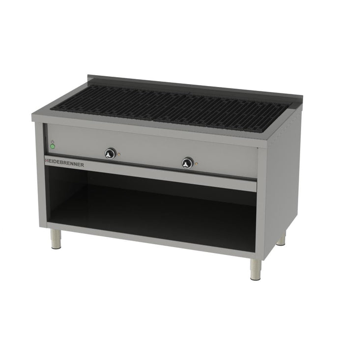 Heidebrenner - Heidebrenner Elektro Lavasteingrill ELBRUS - 750 mm, 18 kW, Gusseiserne Grillroste, Höhenverstellbare Füße - GastroDeals