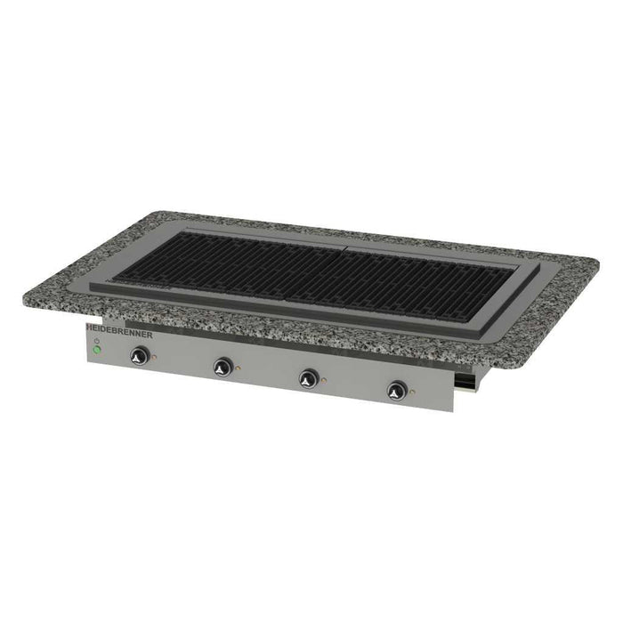 Heidebrenner - Heidebrenner Elektro Lavasteingrill ELBRUS - 750 mm, 18 kW, Höhenverstellbare Füße, Wasser - /Lavasteinbetrieb - GastroDeals