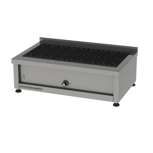 Heidebrenner - Heidebrenner Elektro Lavasteingrill "FUJI" - 650 - 13,5 kW, Gusseiserne Grillroste, Höhenverstellbare Füße - GastroDeals
