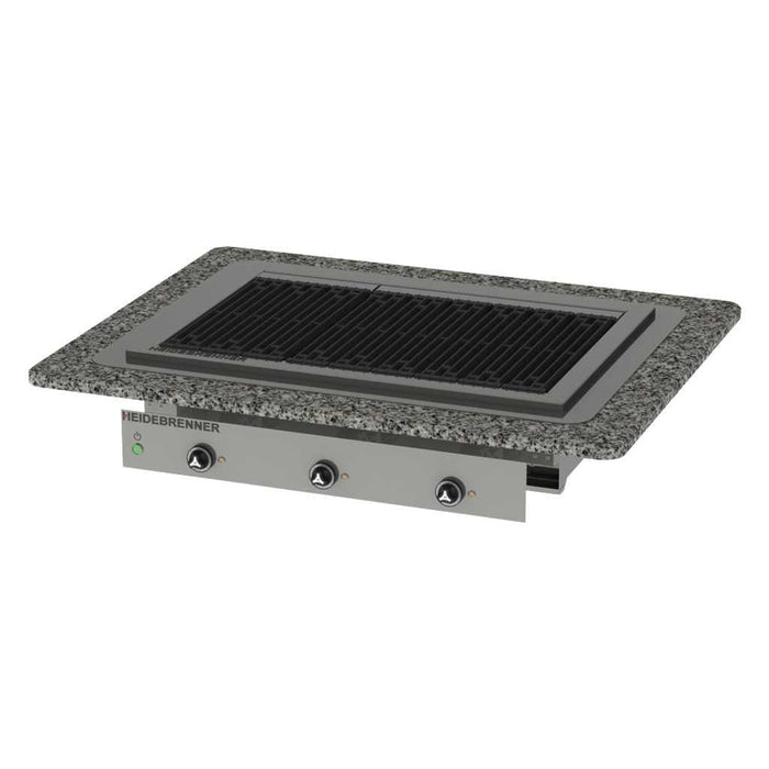 Heidebrenner - Heidebrenner Elektro Lavasteingrill FUJI - 750 mm, 13,5 kW, Gusseiserne Grillroste, 2 m Kabel - GastroDeals