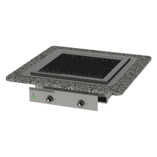 Heidebrenner - Heidebrenner Elektro Lavasteingrill HEKLA - 750 mm, 9 kW, 2 Zonen, Gusseiserne Roste - GastroDeals