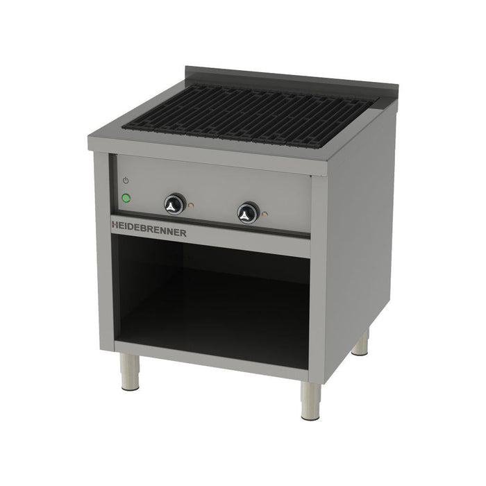 Heidebrenner - Heidebrenner Elektro Lavasteingrill HEKLA - 750 mm, 9 kW, Gusseiserne Grillroste, Höhenverstellbar - GastroDeals