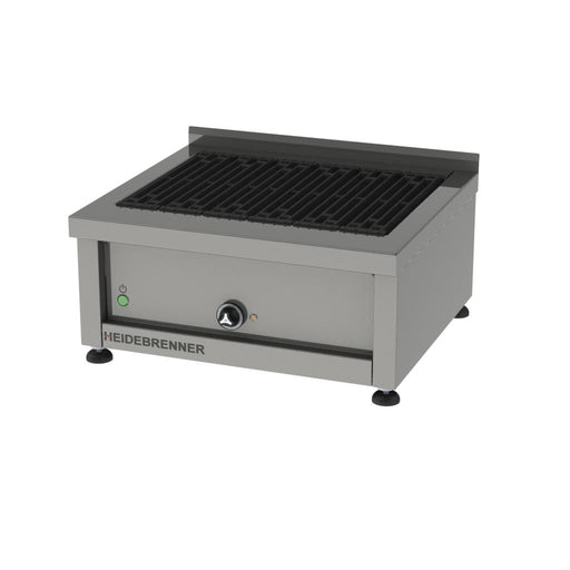 Heidebrenner - Heidebrenner Elektro Lavasteingrill HEKLA - 750 mm, 9 kW, Gusseiserne Grillroste, Höhenverstellbare Füße - GastroDeals