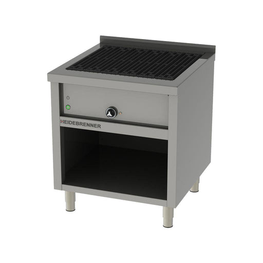 Heidebrenner - Heidebrenner Elektro Lavasteingrill HEKLA - 9 kW, 750 mm, Gusseiserne Grillroste, Höhenverstellbare Füße - GastroDeals