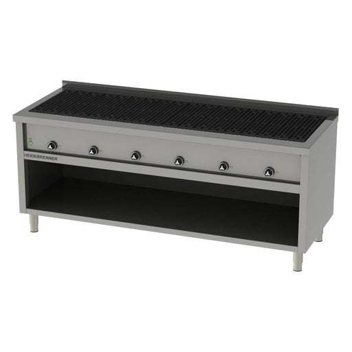 Heidebrenner - Heidebrenner Elektro Lavasteingrill "Kilimandscharo" - 750 - 27 kW, 2000x750 mm, 6 Zonen - GastroDeals