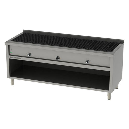 Heidebrenner - Heidebrenner Elektro Lavasteingrill "Kilimandscharo" - 750 - 27 kW, 3 Zonen, 2000x750x850 mm - GastroDeals