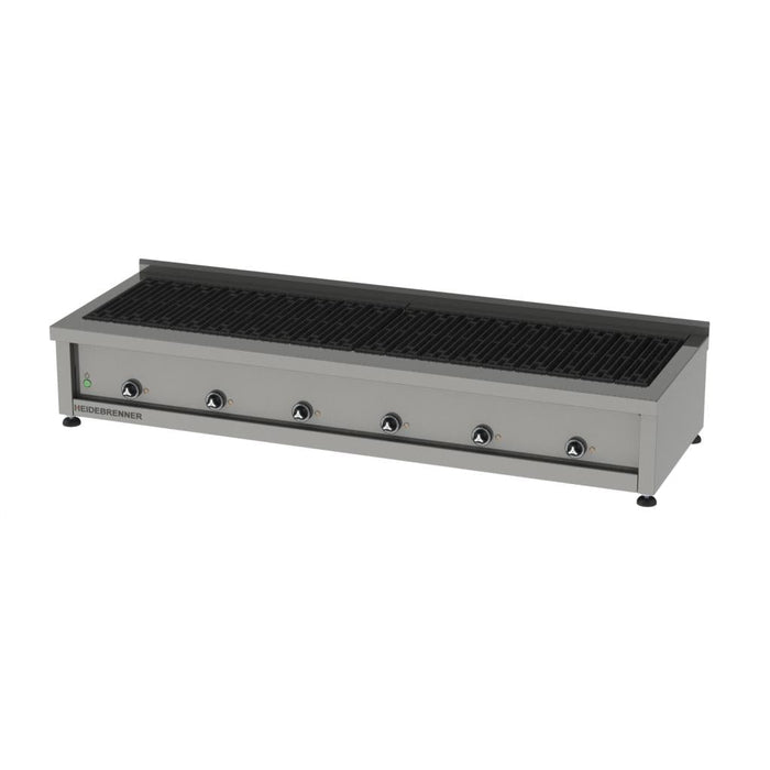 Heidebrenner - Heidebrenner Elektro Lavasteingrill "Kilimandscharo" - 750 mm - 27 kW, Gusseiserne Grillroste, Höhenverstellbare Füße - GastroDeals