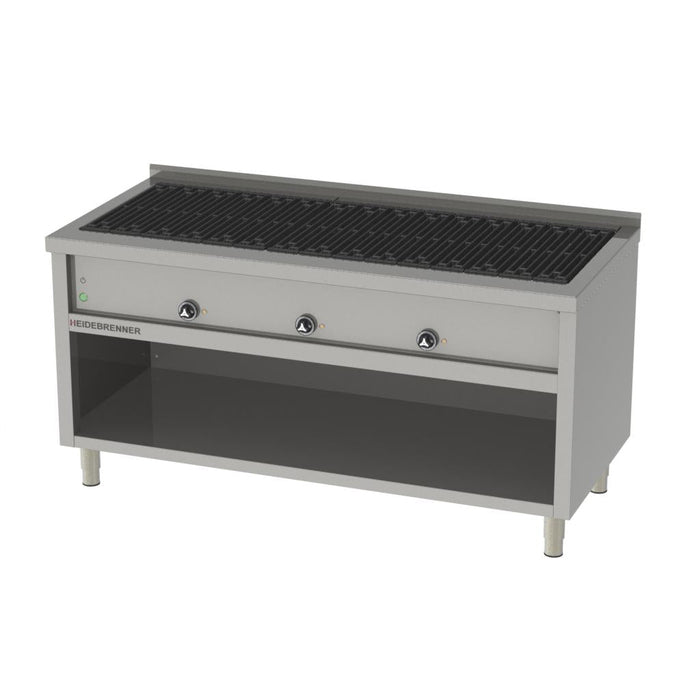 Heidebrenner - Heidebrenner Elektro Lavasteingrill "KRAKATAU" - 22,5 kW, 750 mm, 3 Zonen, CNS 18/10 - GastroDeals
