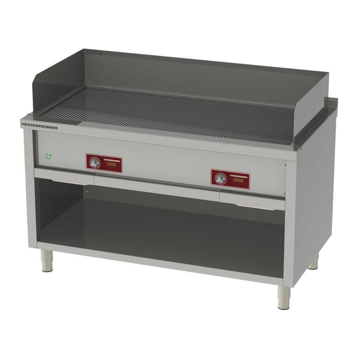 Heidebrenner - Heidebrenner Elektro Teppanyaki - Bratplatte HOKKAIDO - 2 Zonen, 1430x750 mm, Geriffelte Platte, 18 kW - GastroDeals