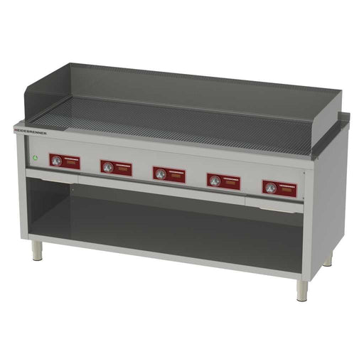 Heidebrenner - Heidebrenner Elektro Teppanyaki - Bratplatte HONSHU - 5 Zonen, 22,5 kW, 1760x750 mm, Geriffelt - GastroDeals