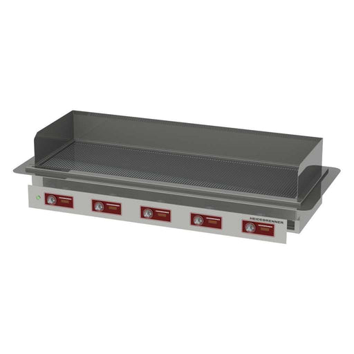 Heidebrenner - Heidebrenner Elektro Teppanyaki - Bratplatte HONSHU - 650 - Einbau, Geriffelte Platte, 1760x650 mm - GastroDeals