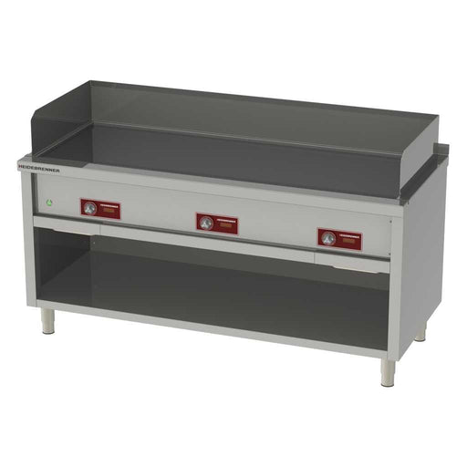 Heidebrenner - Heidebrenner Elektro Teppanyaki - Bratplatte "HONSHU" - Hartchrom, 1760x750 mm, 22,5 kW, 3 Zonen - GastroDeals